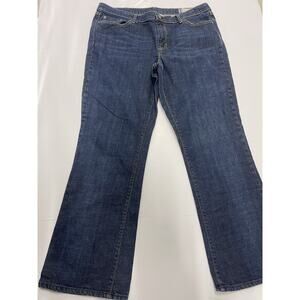 Gap Boot Cut Button Denim Jeans 54023 G Sz 16R Dark Wash